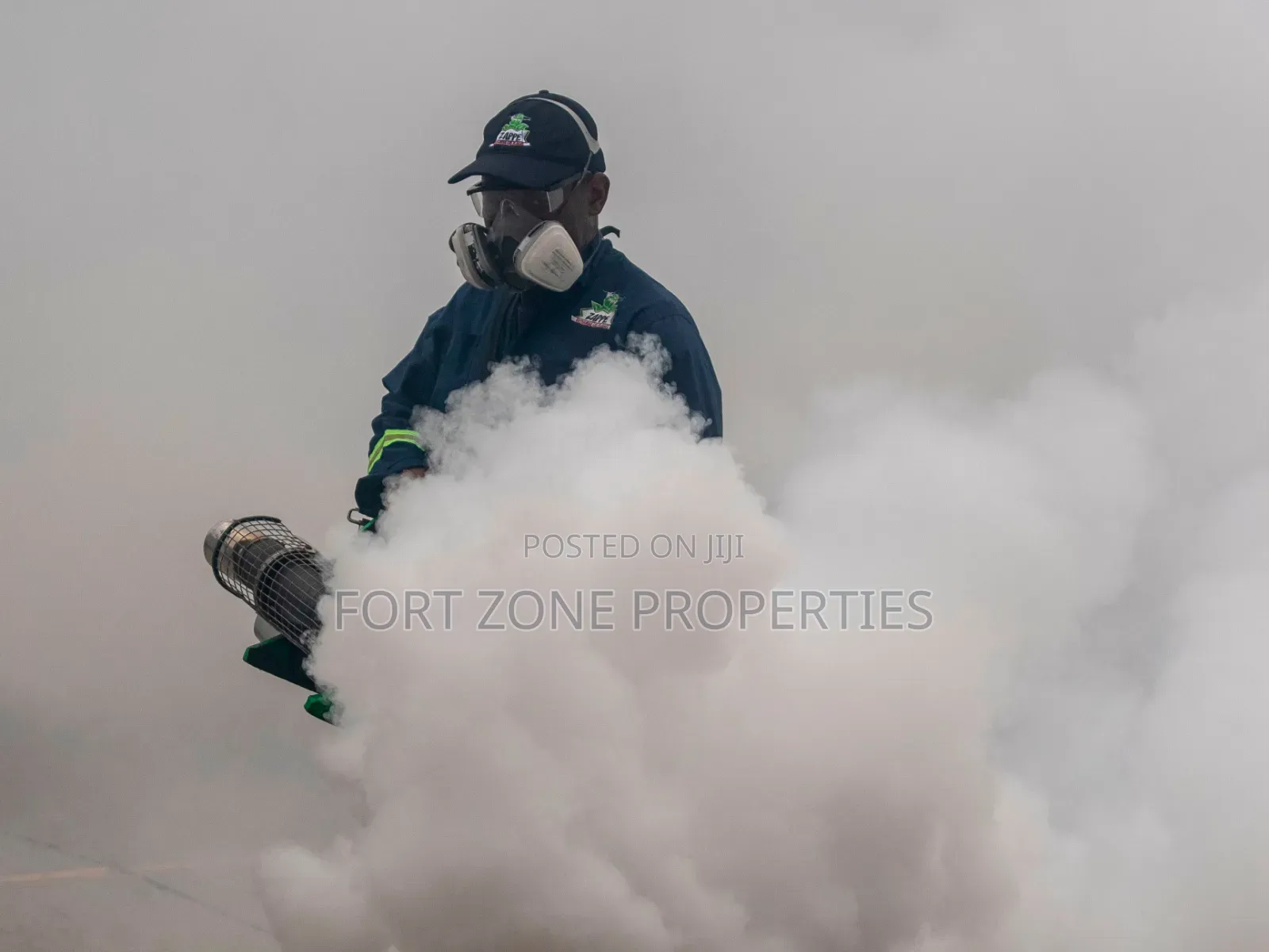 Fogger Man Fumigation With Cleantex