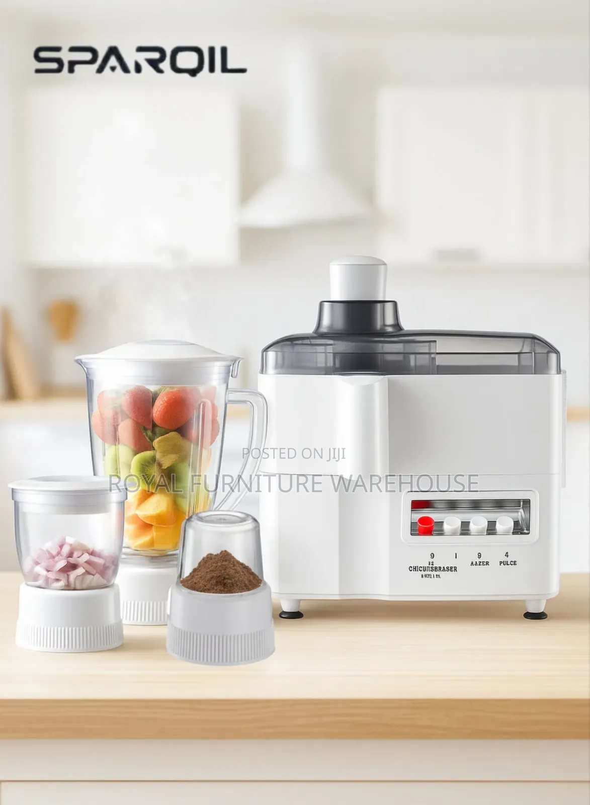 Disine Regina 4-in-1 Food Processor and Juicer