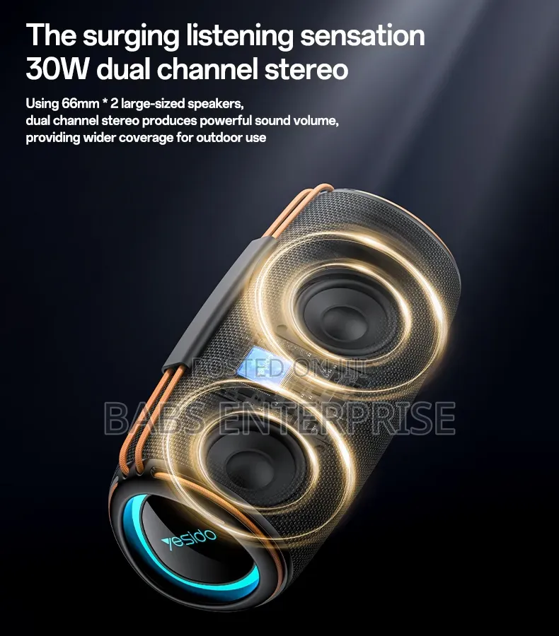 Yesido YSW38 30W Wireless RGB Bluetooth Speaker