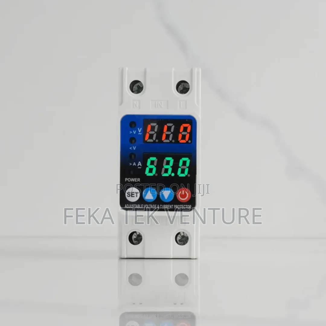 63A 2P Adjustable Over/Under Voltage Protector