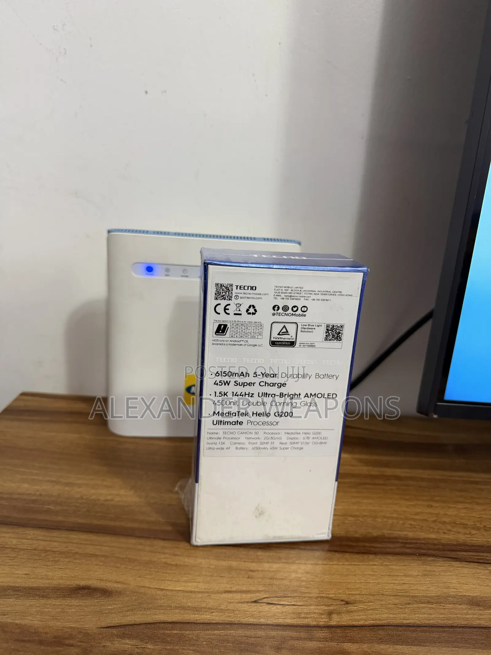 New Tecno Camon 50 256 GB Black