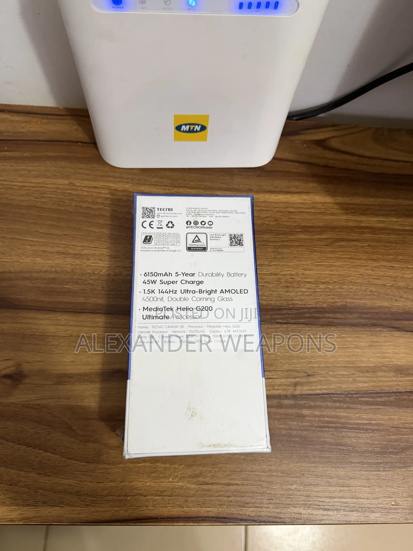 New Tecno Camon 50 256 GB Black