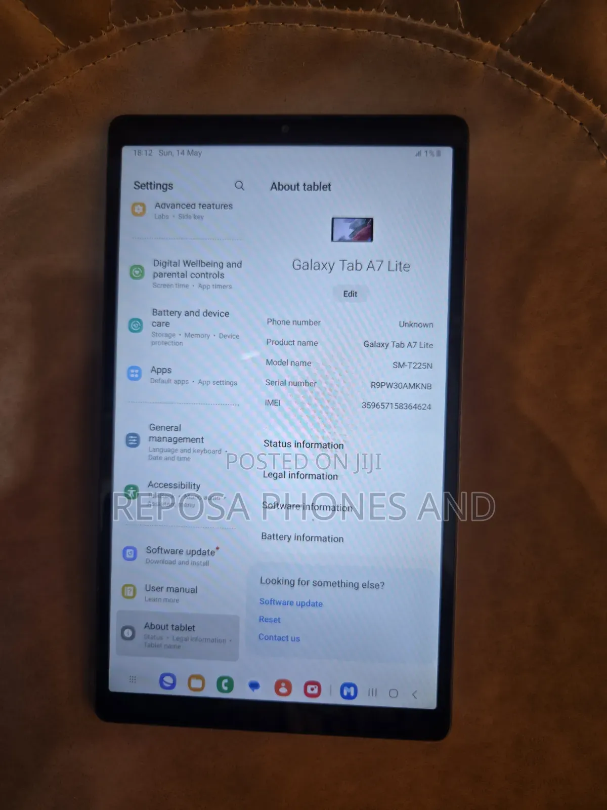 New Samsung Galaxy Tab A7 LTE 32 GB Black