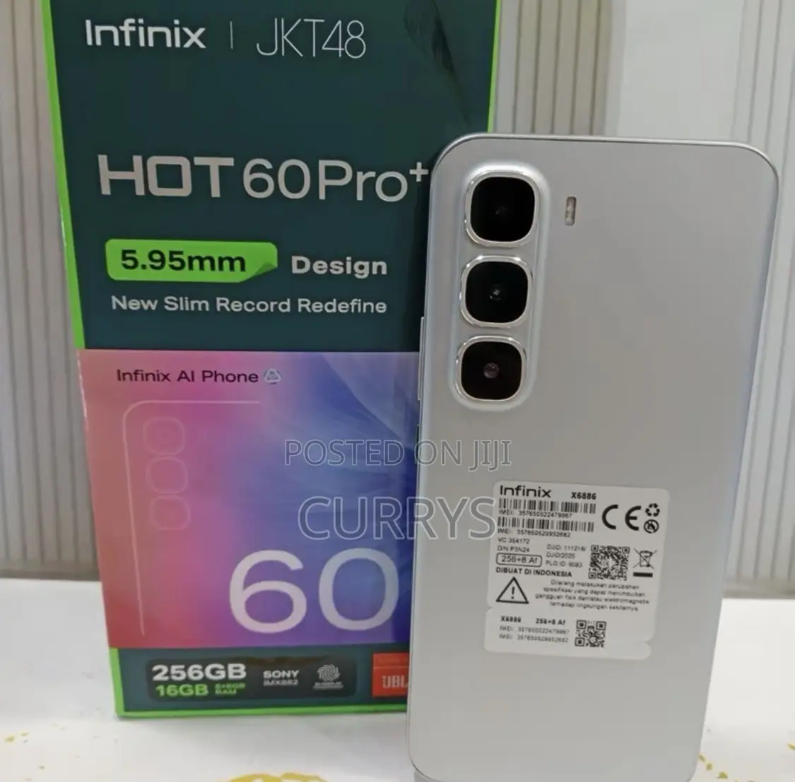 New Infinix Hot 60 Pro+ 256 GB Silver