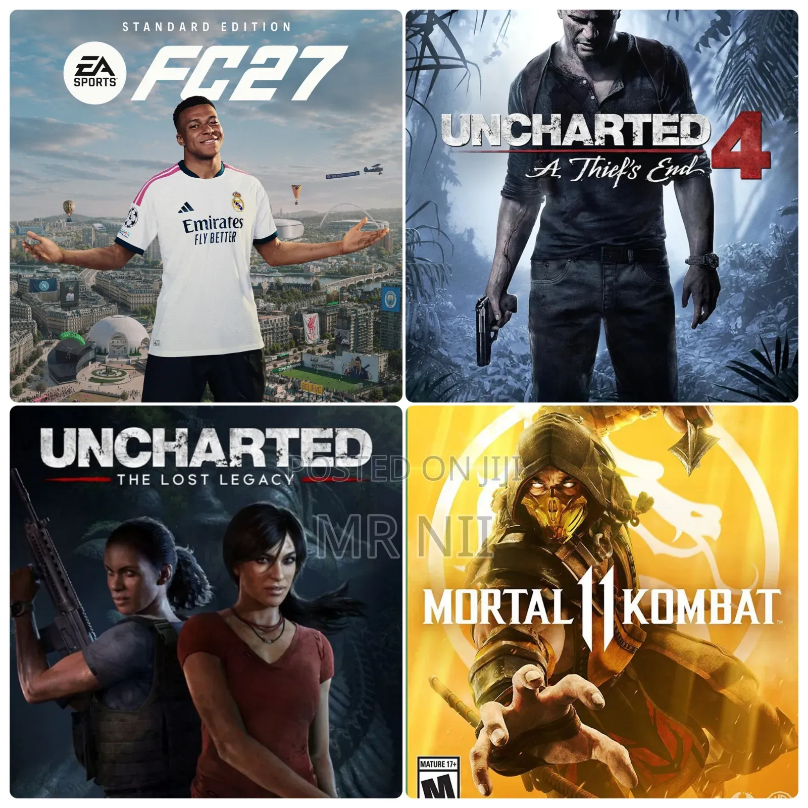 (NOT CD) Fc 27 Offline Game Package (Games in the Picture) for Ps4 Ps5
