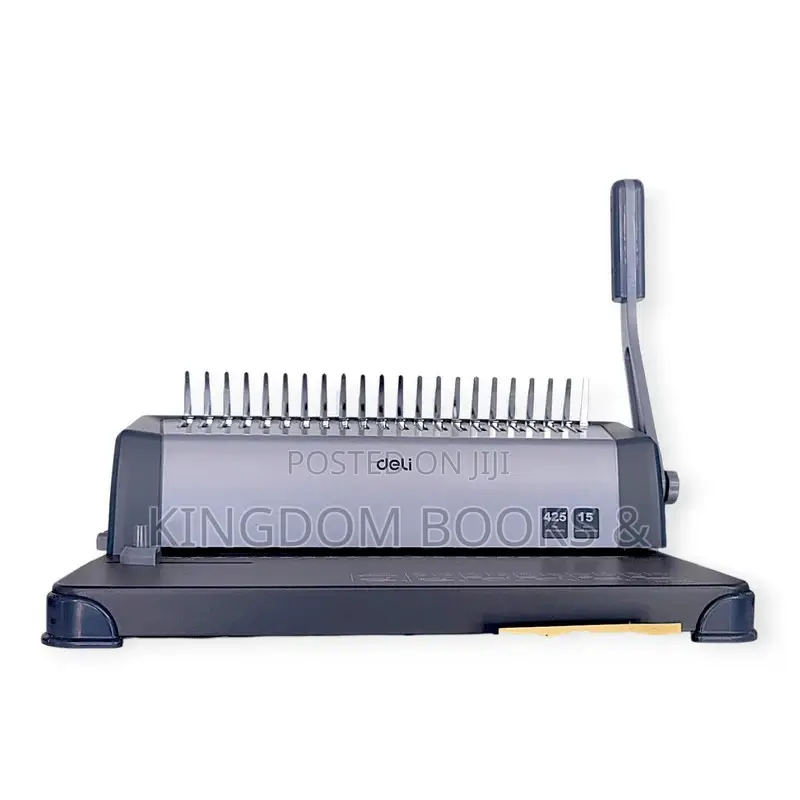 Deli Professional Plastic Comb Binding Punching Machine (Model 3872)