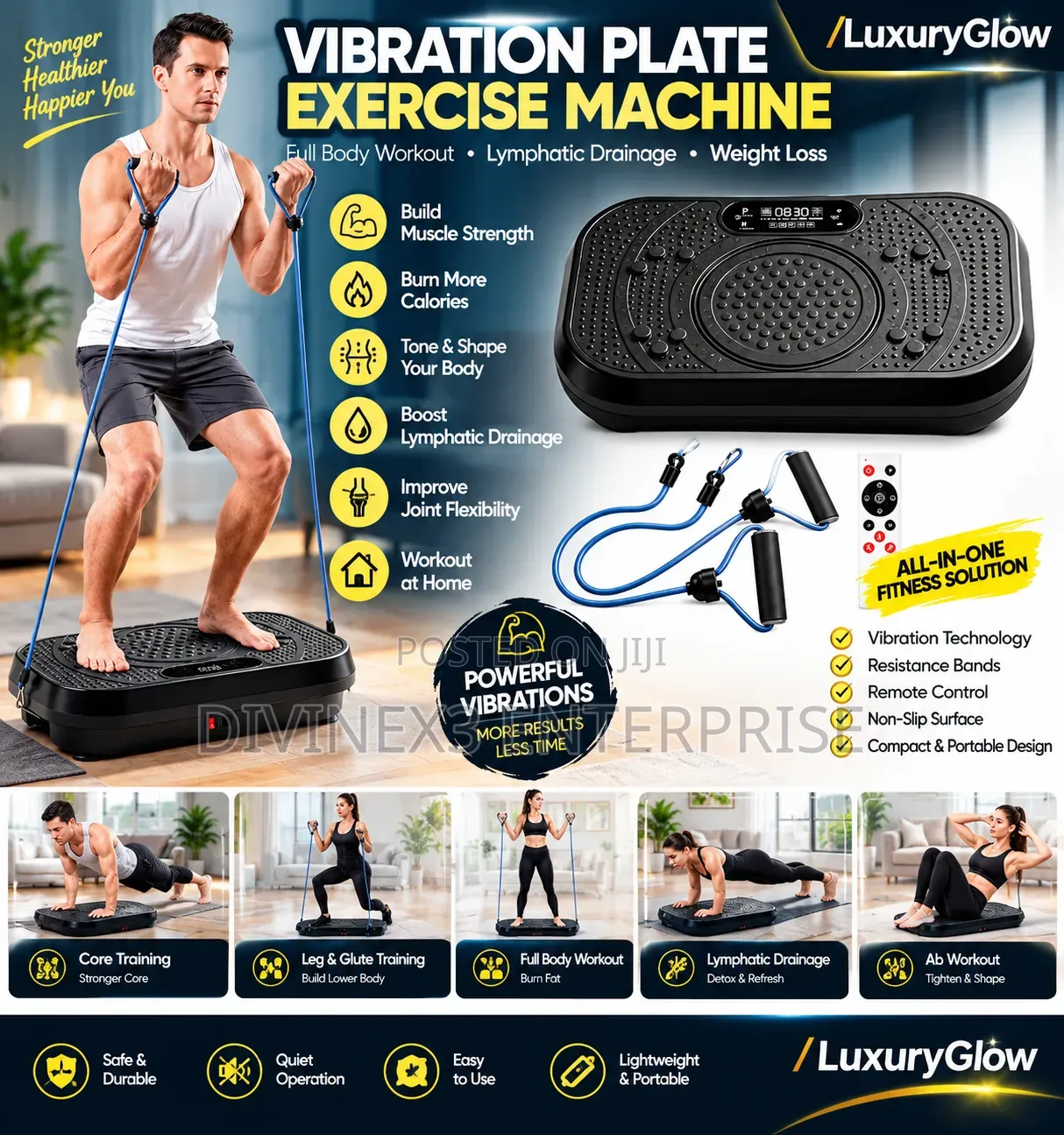 Vibration Plate Exercise Machine – Full-Body Fitness