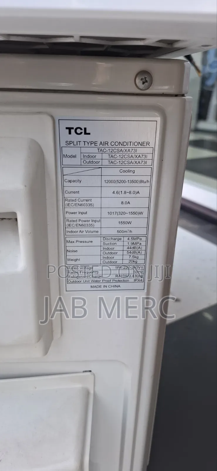 Used 1.5hp TCL Inverter Air Conditioner Used for 8 Months With Remote