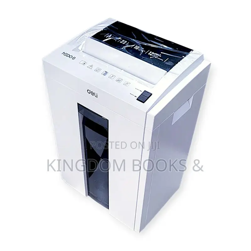 Deli Cross-Cut Heavy-Duty Office Paper Shredder (Model 9952) - White
