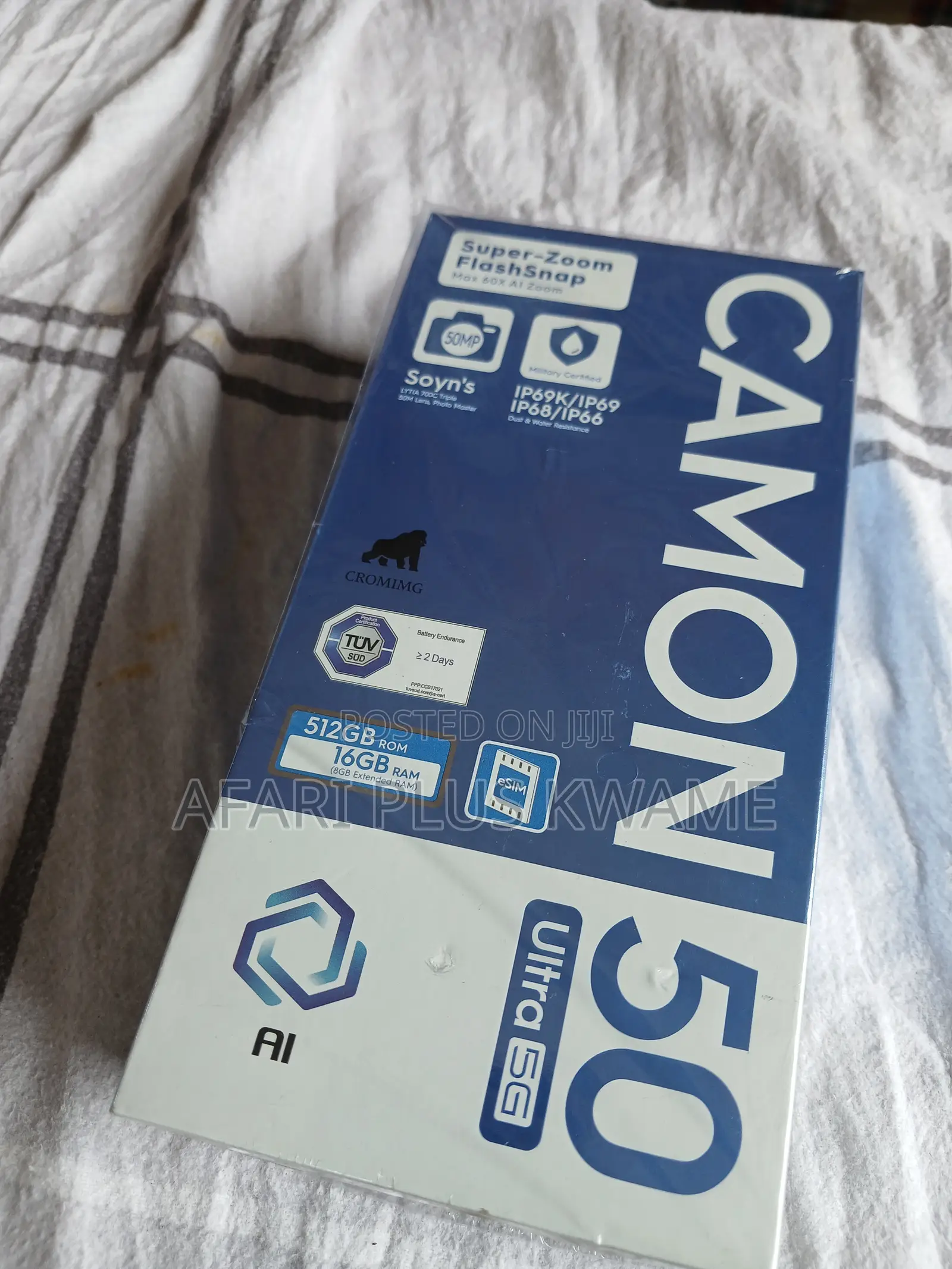 New Tecno Camon 50 Ultra 512 GB Blue