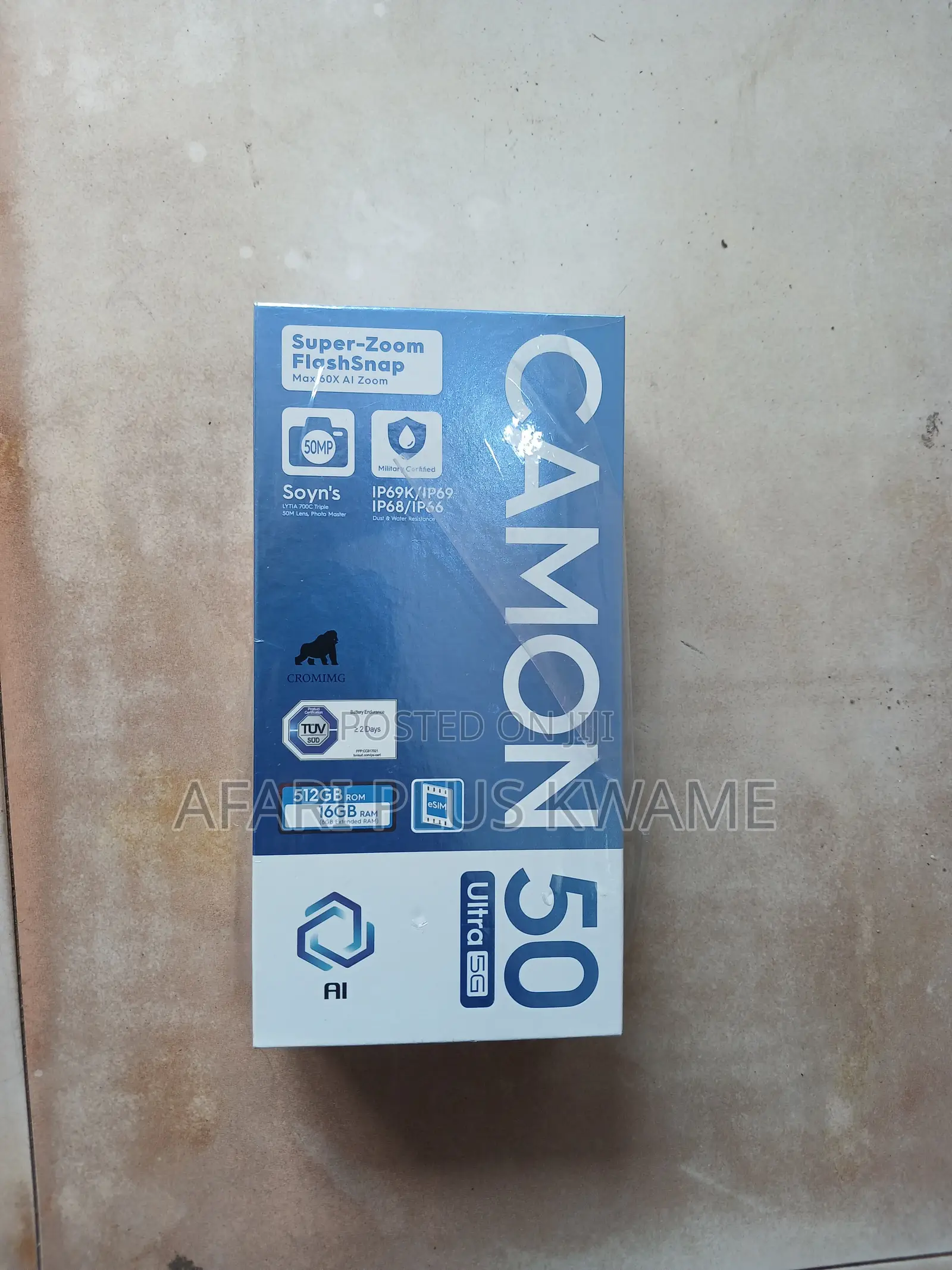 New Tecno Camon 50 Ultra 512 GB Blue