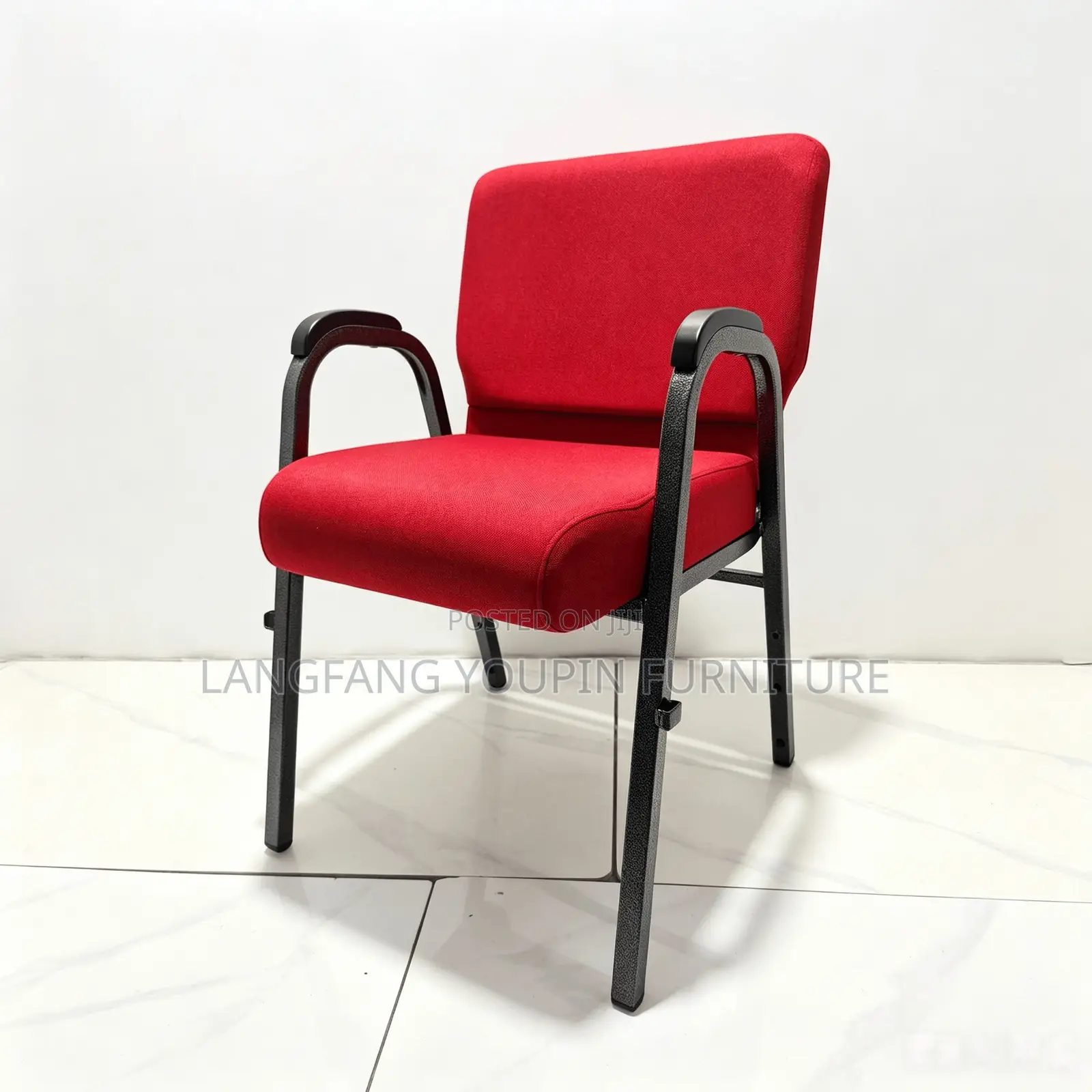 Quality Padded Church Chairs With Armrest Book Pocket for Worship