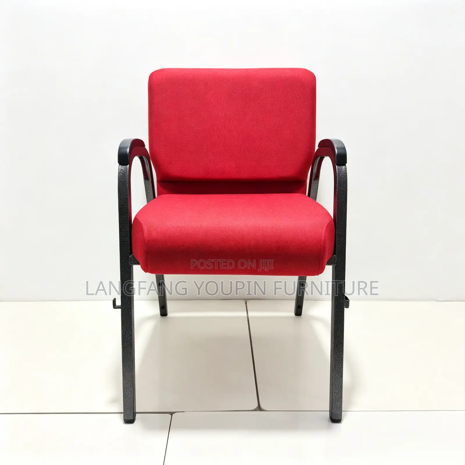 Quality Padded Church Chairs With Armrest Book Pocket for Worship