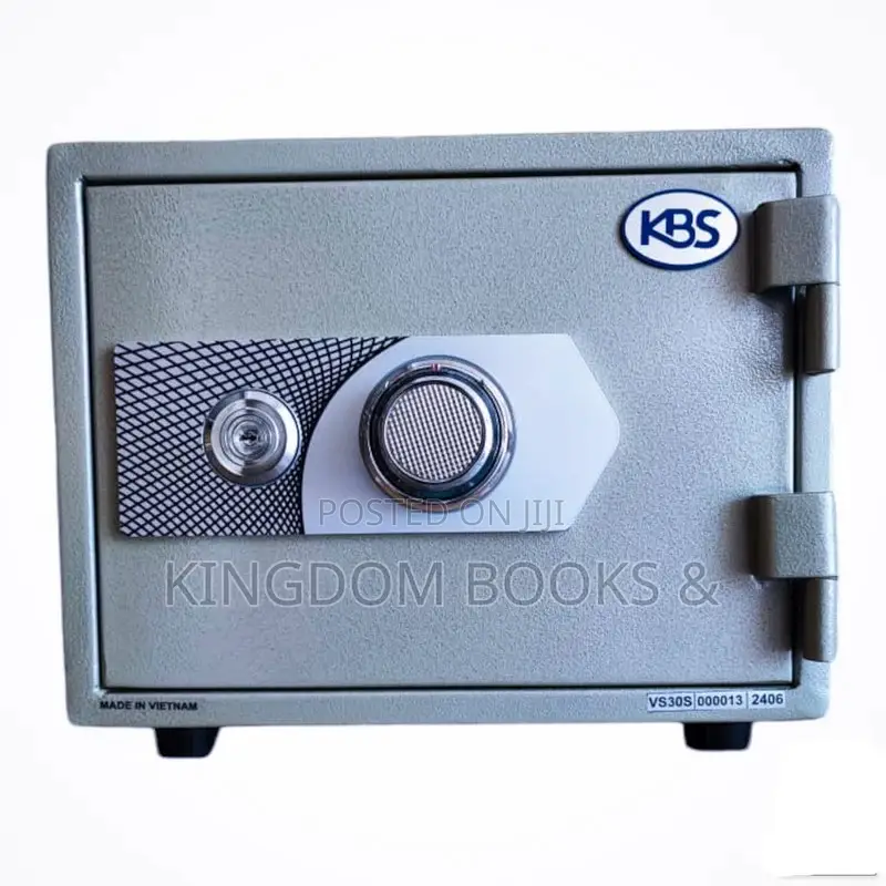 KBS Compact Fire-Resistant Safe Box With Key Lock & Dial (Model VS30S)
