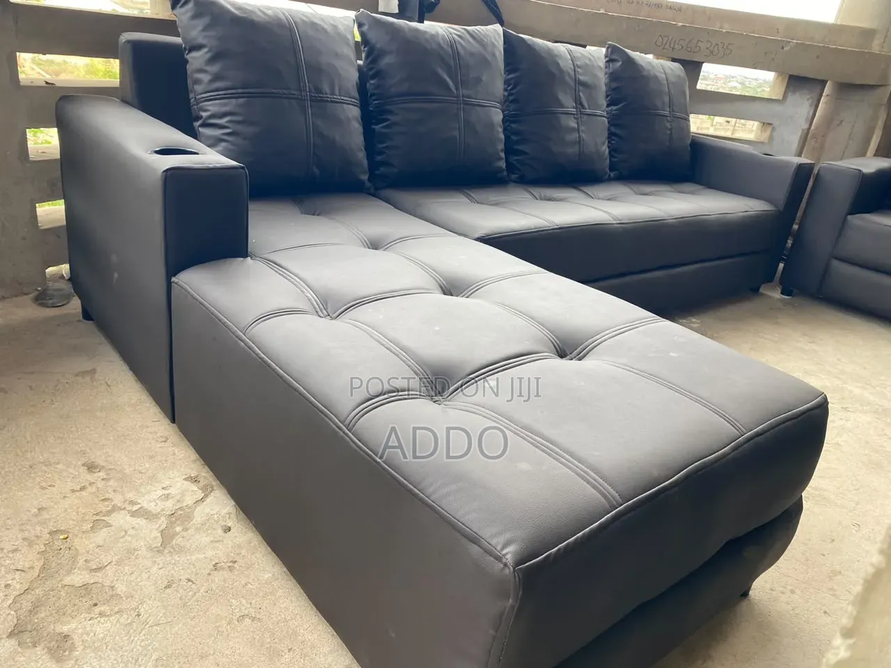 L Shape Leather Sofa for Sale