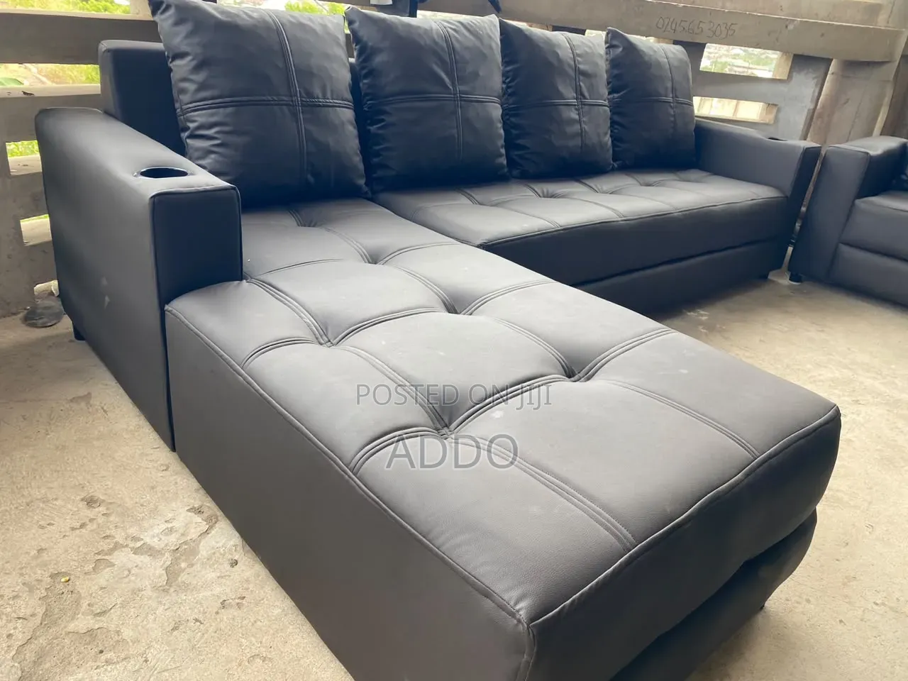 L Shape Leather Sofa for Sale