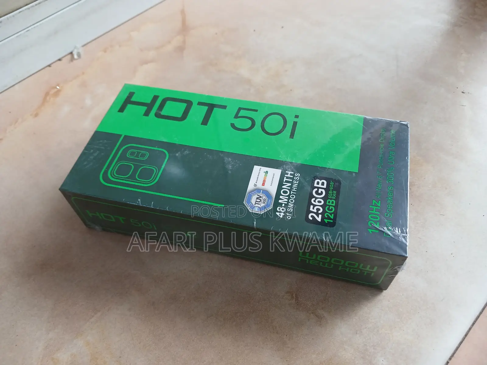 New Infinix Hot 50i 256 GB Black