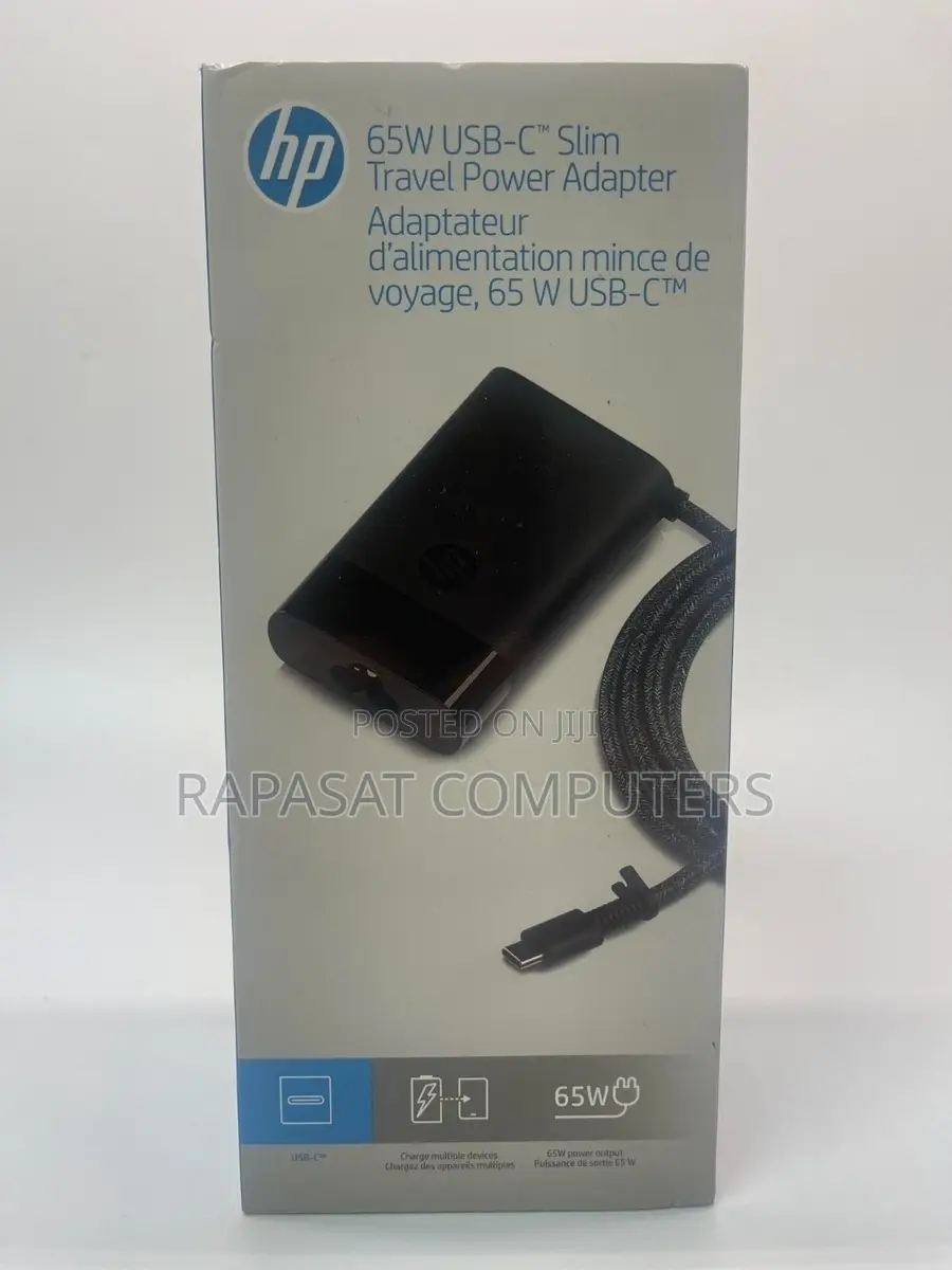 HP 65w USB-C Slim Travel Power Adapter (20v 3.25a)