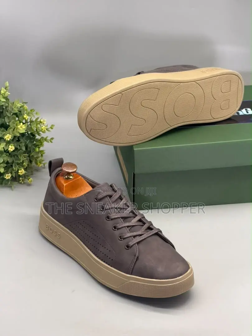 BOSS Executive Casual Sneaker - Coffee Brown