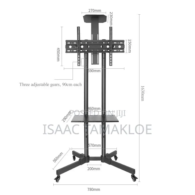 Thick Mobile TV Stand 32-70 Inches