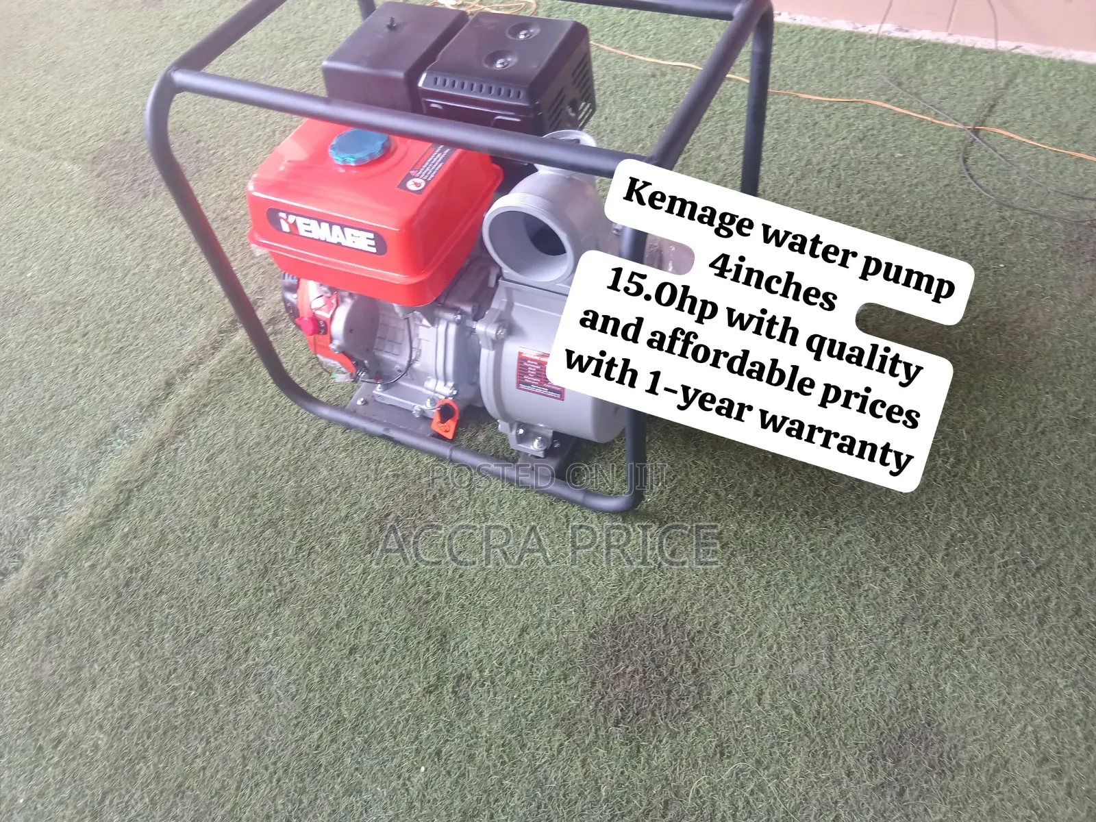 Kemage Petrol Water Pump Reliable Water Pump Machine for Agricultural