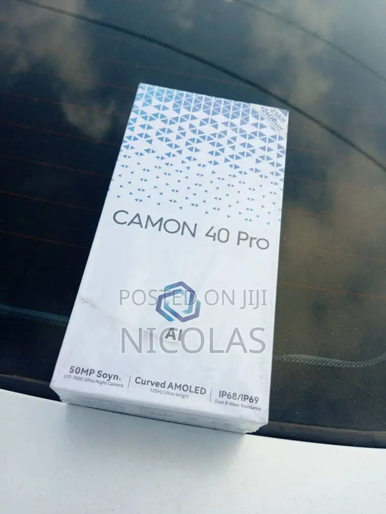 New Tecno Camon 40 Pro 5G 256 GB Black