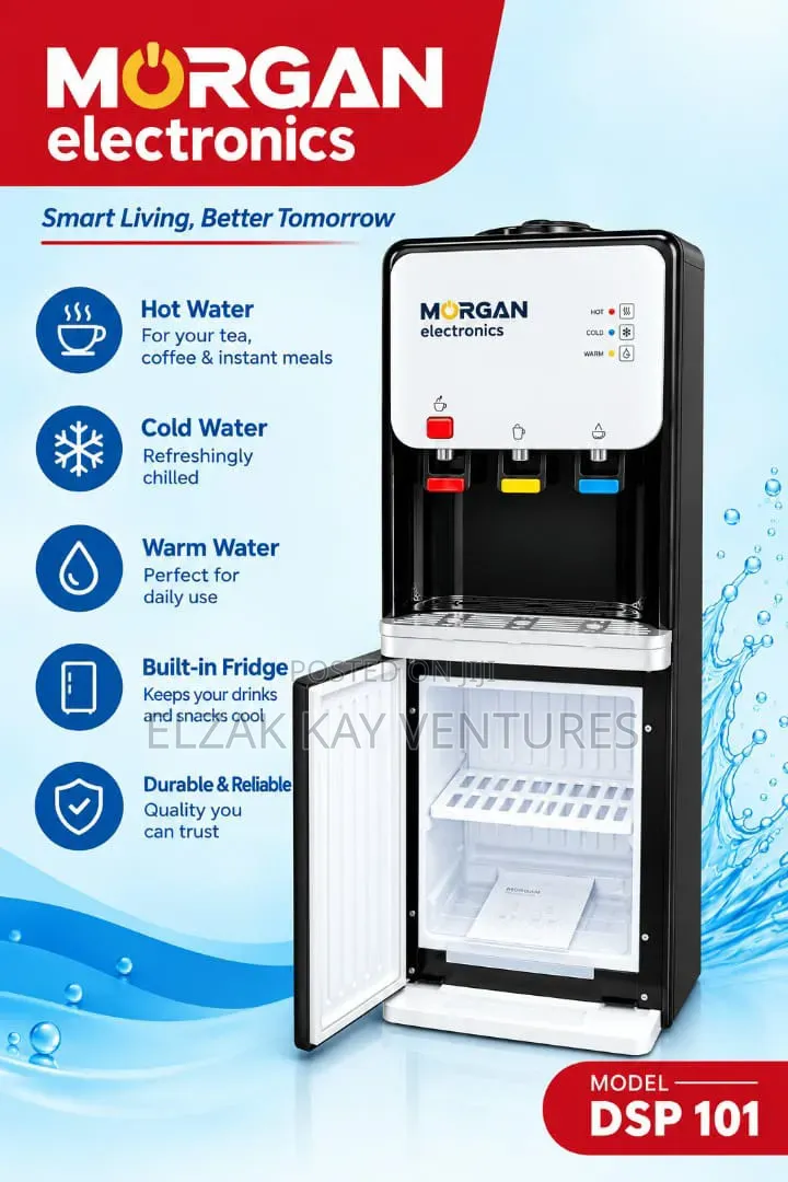 Hot and Cold Water Dispenser With Fridge