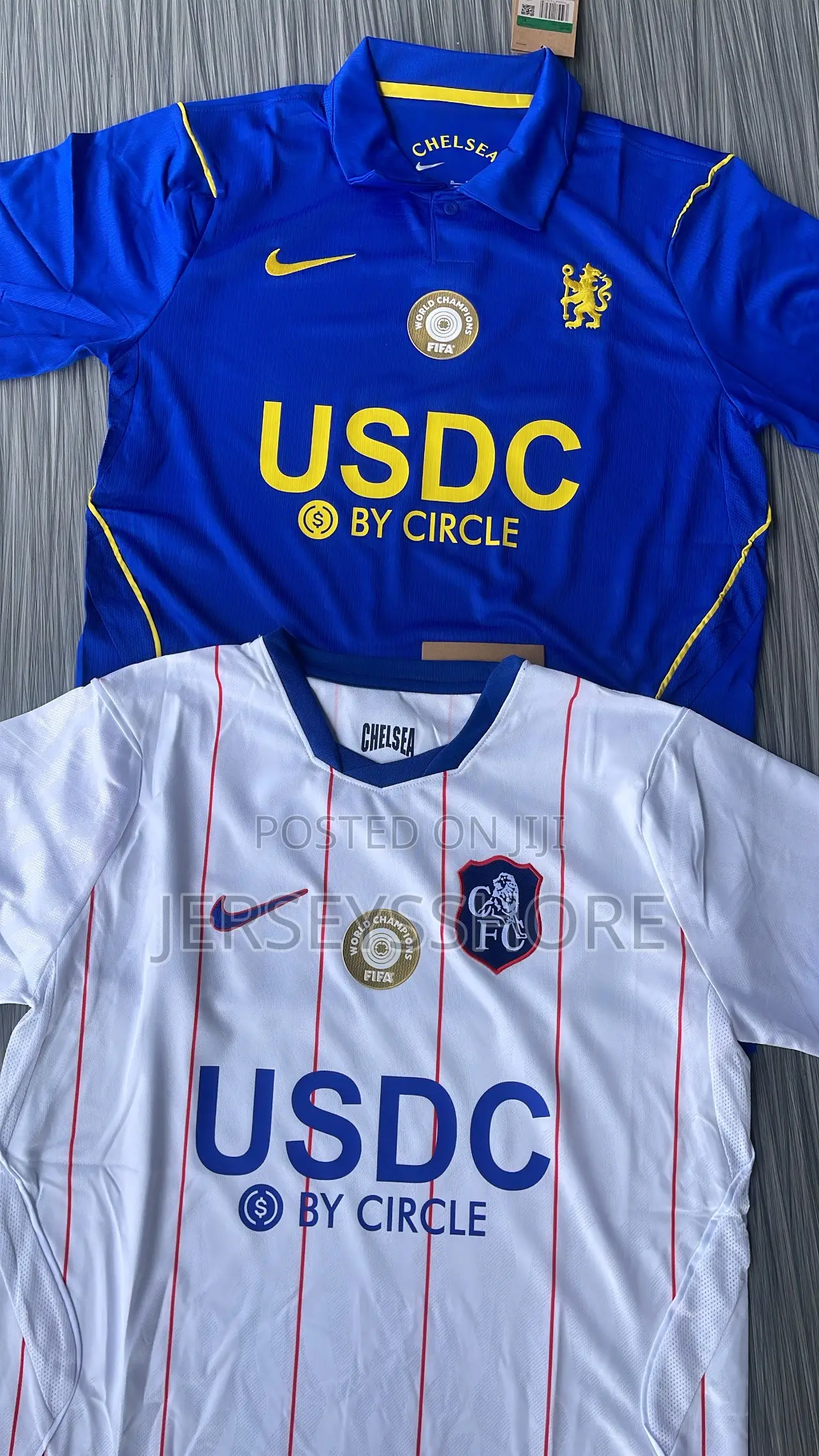 Chelsea Home and 3rd Kits Jersey Jersey With Sponsorship Logo
