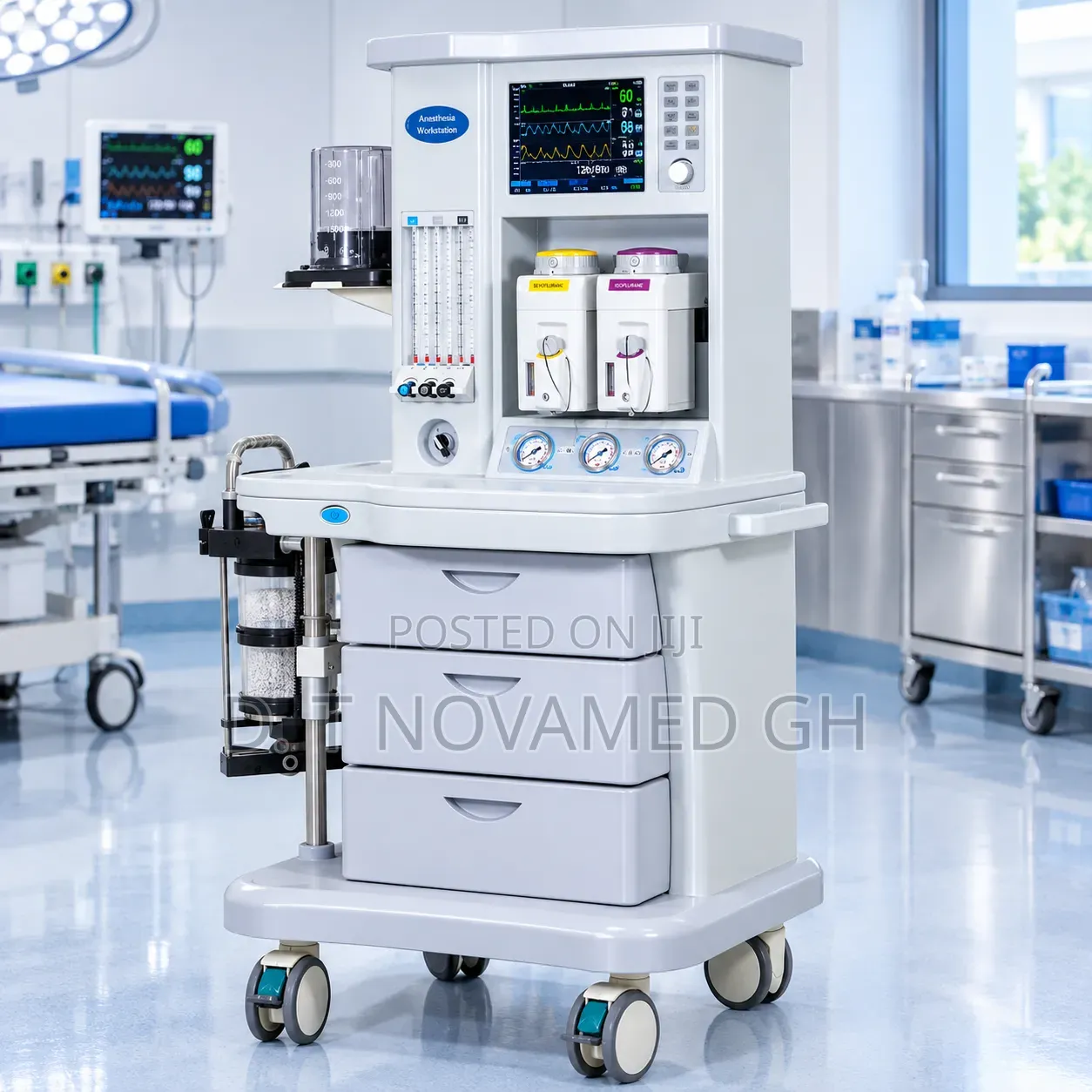 Anesthesia Machine Double Vapor