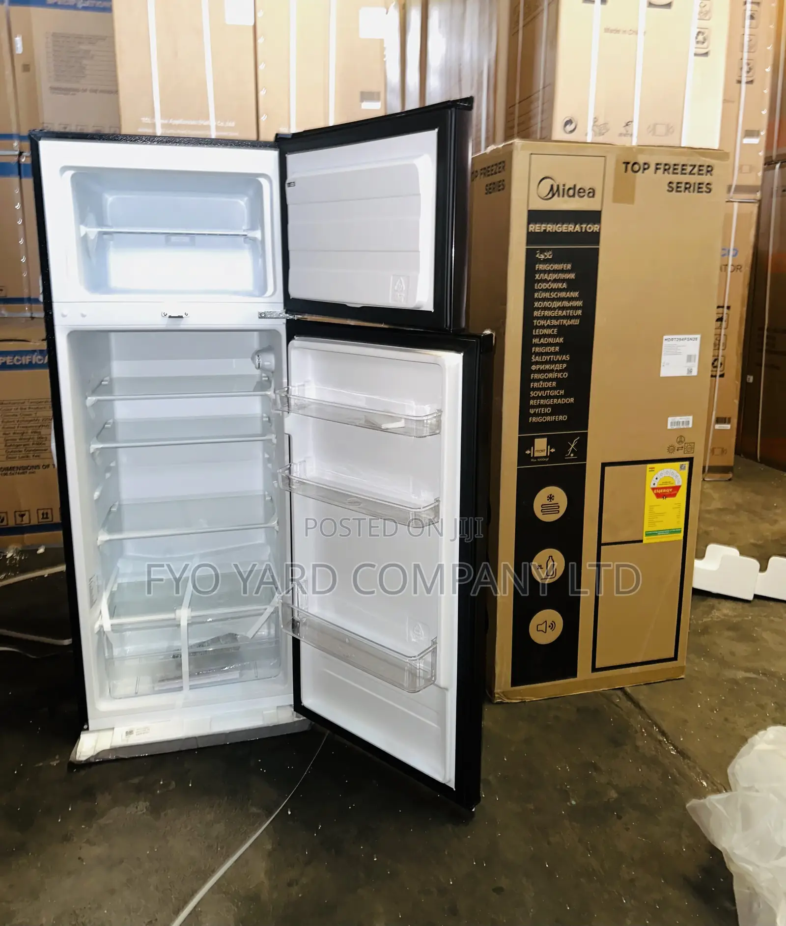 Long Lasting Midea 207 Liters Double Door Energy Efficient Fridge