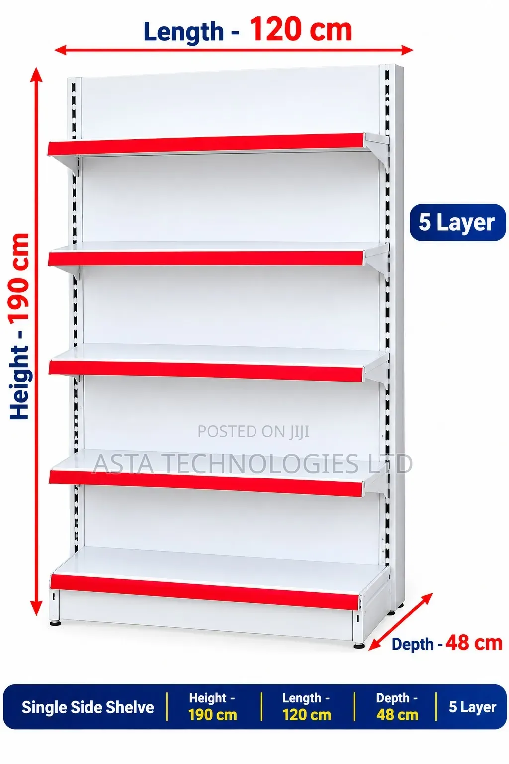 Single Side Shelve