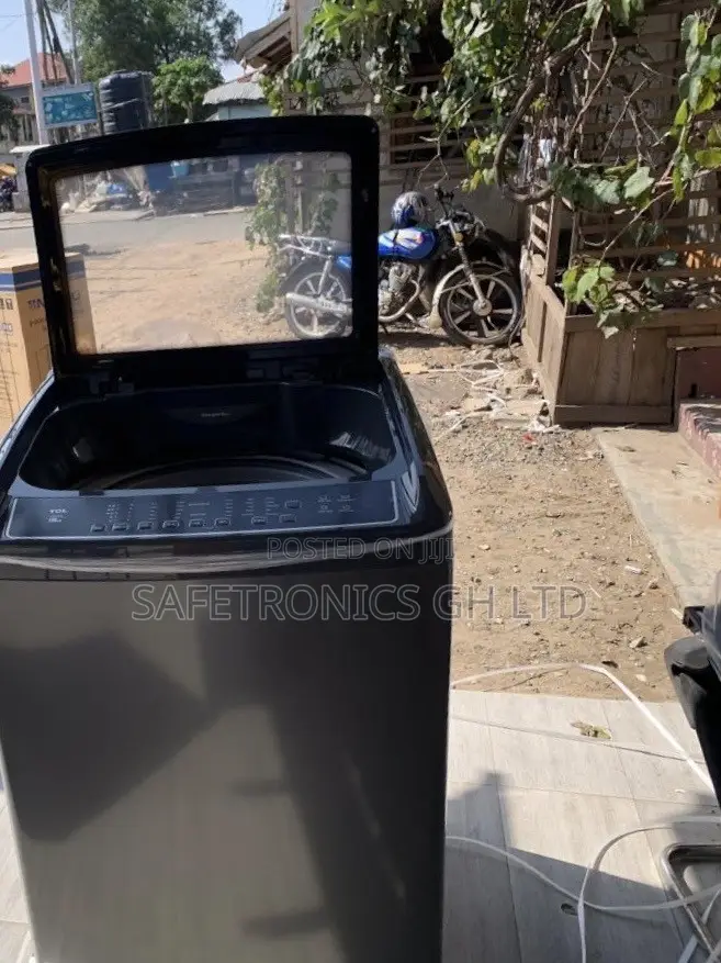 Get Amazing Deal on (Dark-Gery) TCL 18kg WashingMachine Air Spin