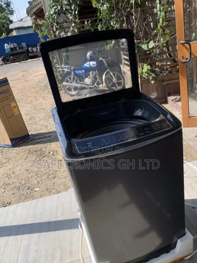 Get Your Favorites (18kg) TCL Dark Grey Air Spin WashingMachine
