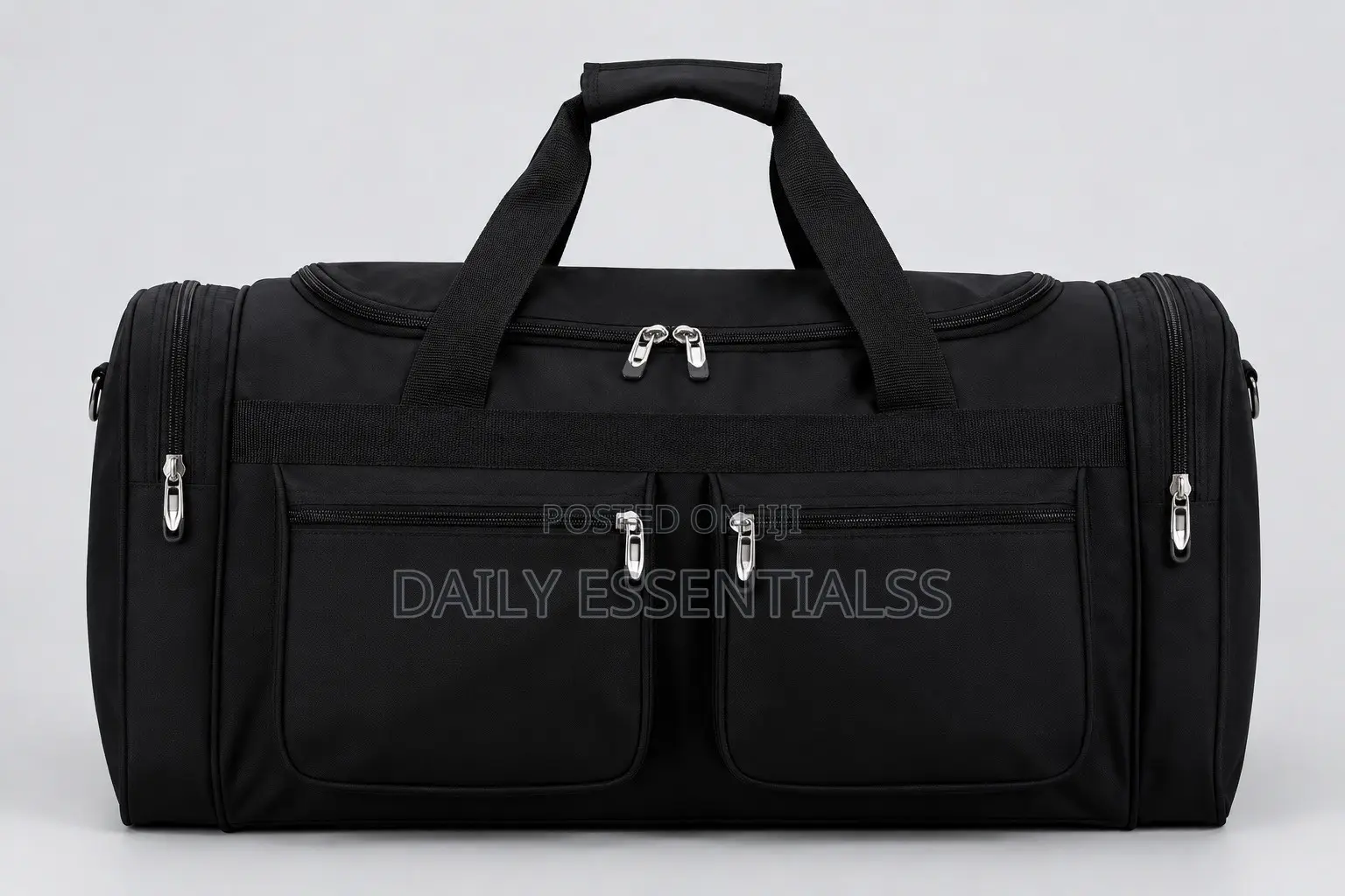 Black Travel Gym Bag