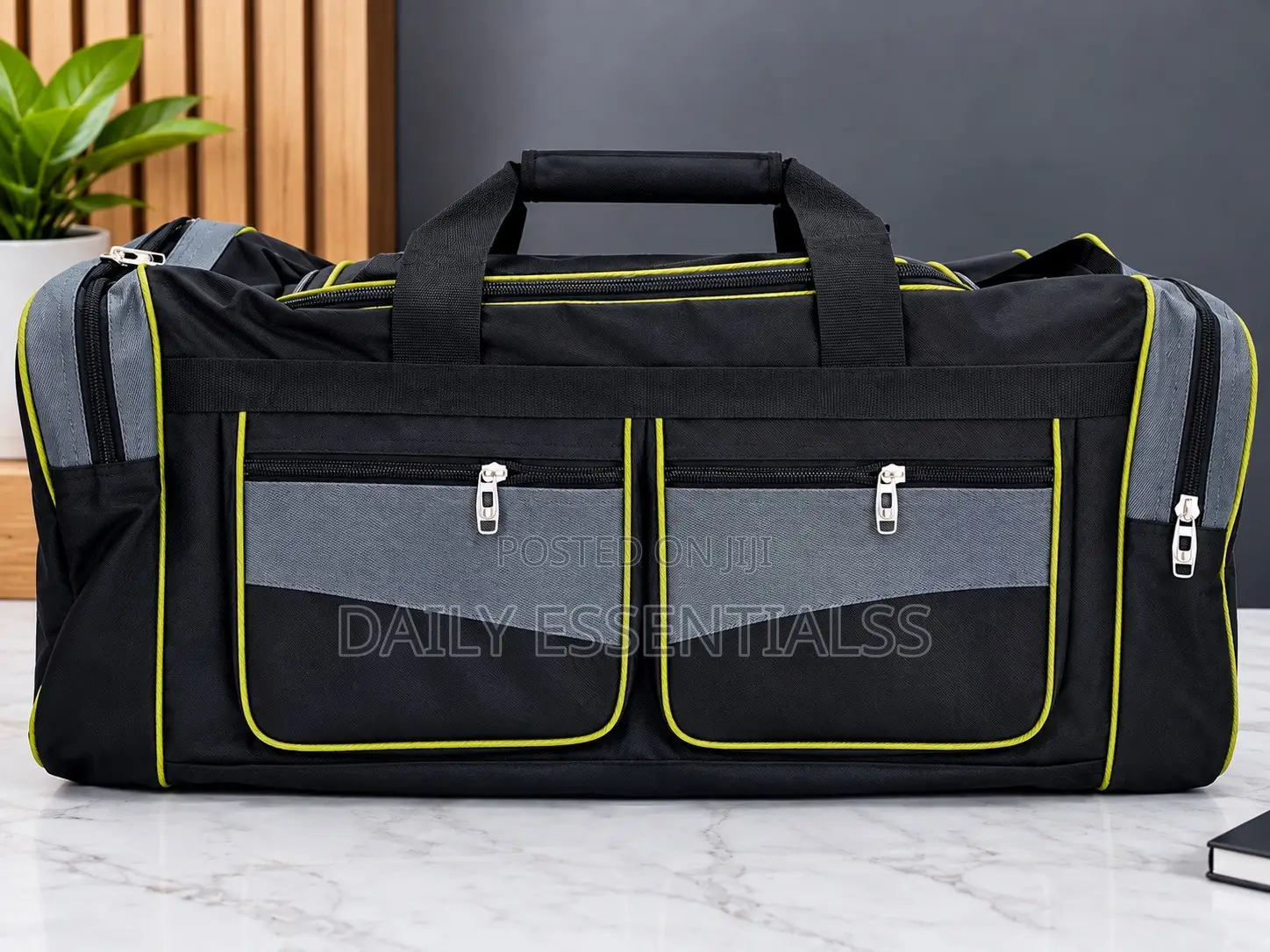 Black Travel Gym Bag