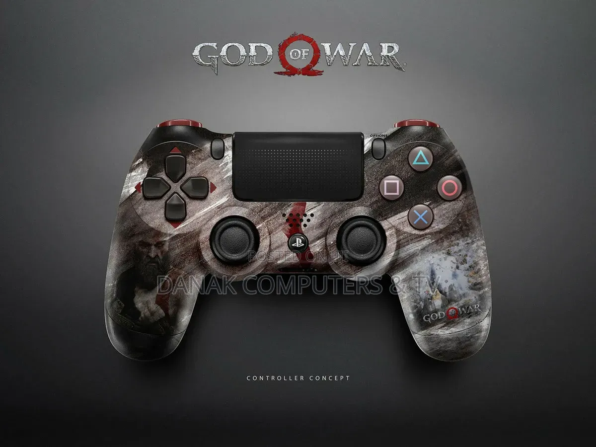 PlayStation 4 Controller God of War Custom Design Concept