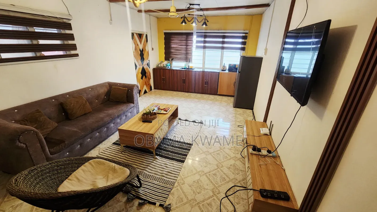 Furnished 1bdrm House in Laryea Homes, A&C Mall Area for rent