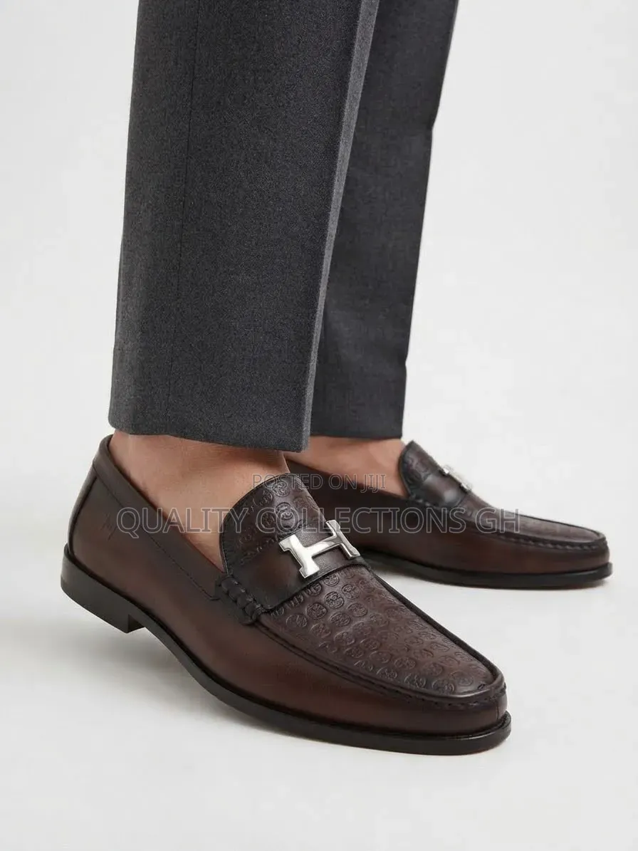 Authentic Hermes Leather Loafers