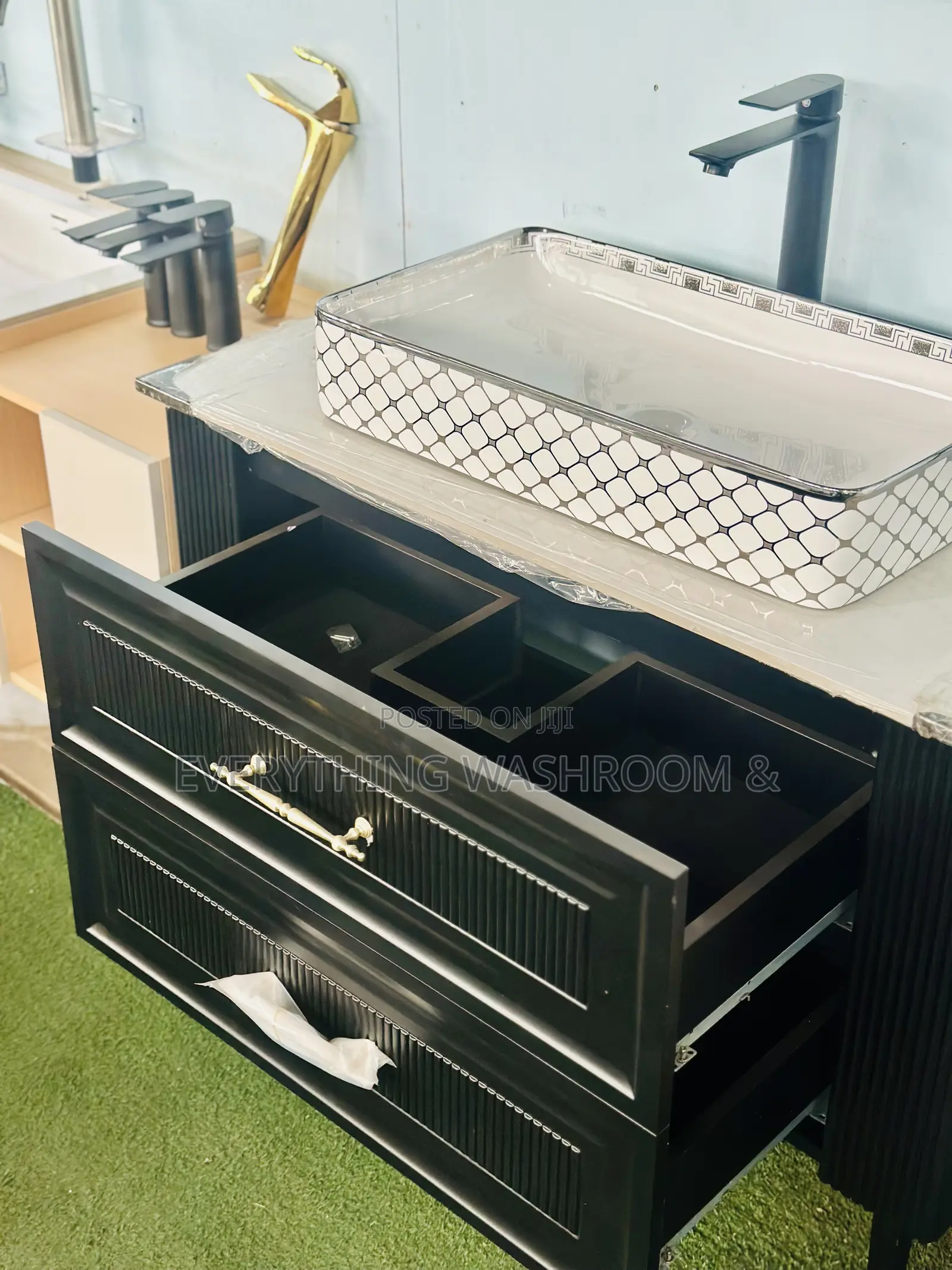 Cabinet Basin 100cm_ Standing Cabinet Basin With Mirror