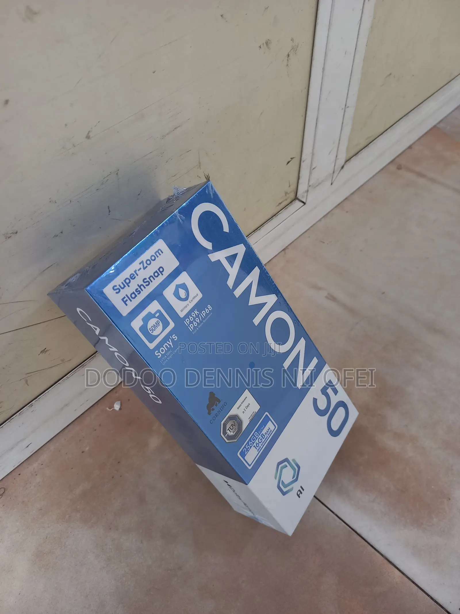 New Tecno Camon 50 256 GB Black