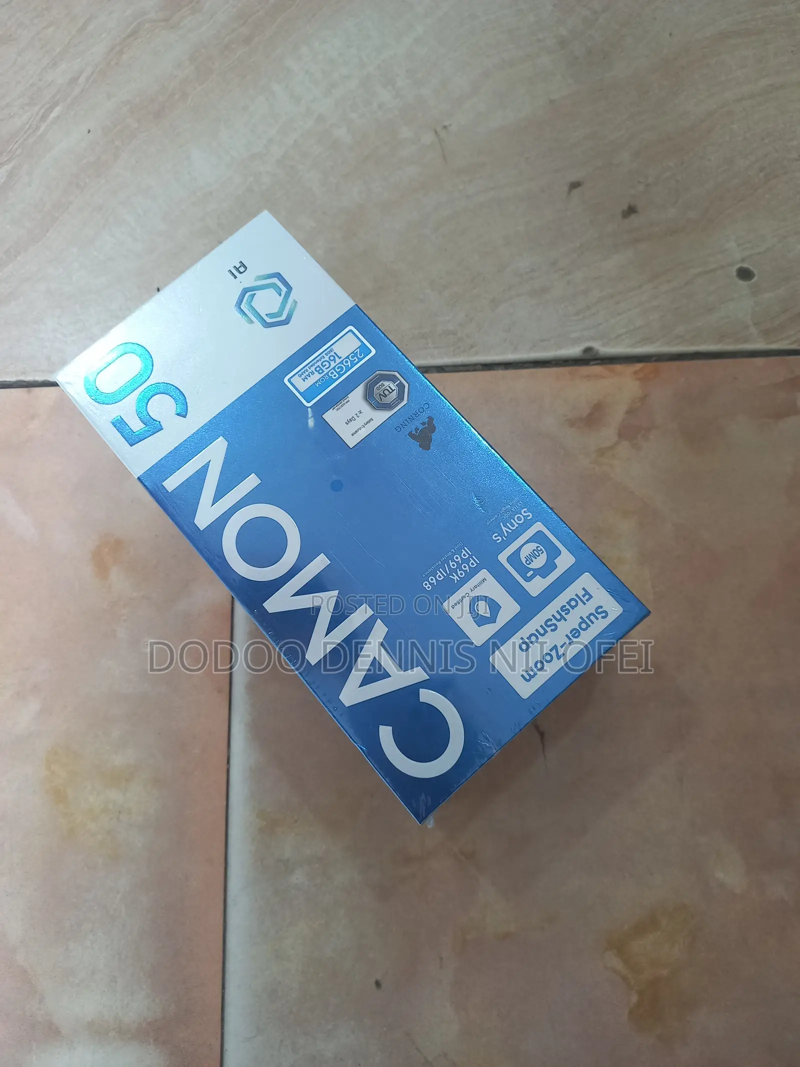 New Tecno Camon 50 256 GB Black