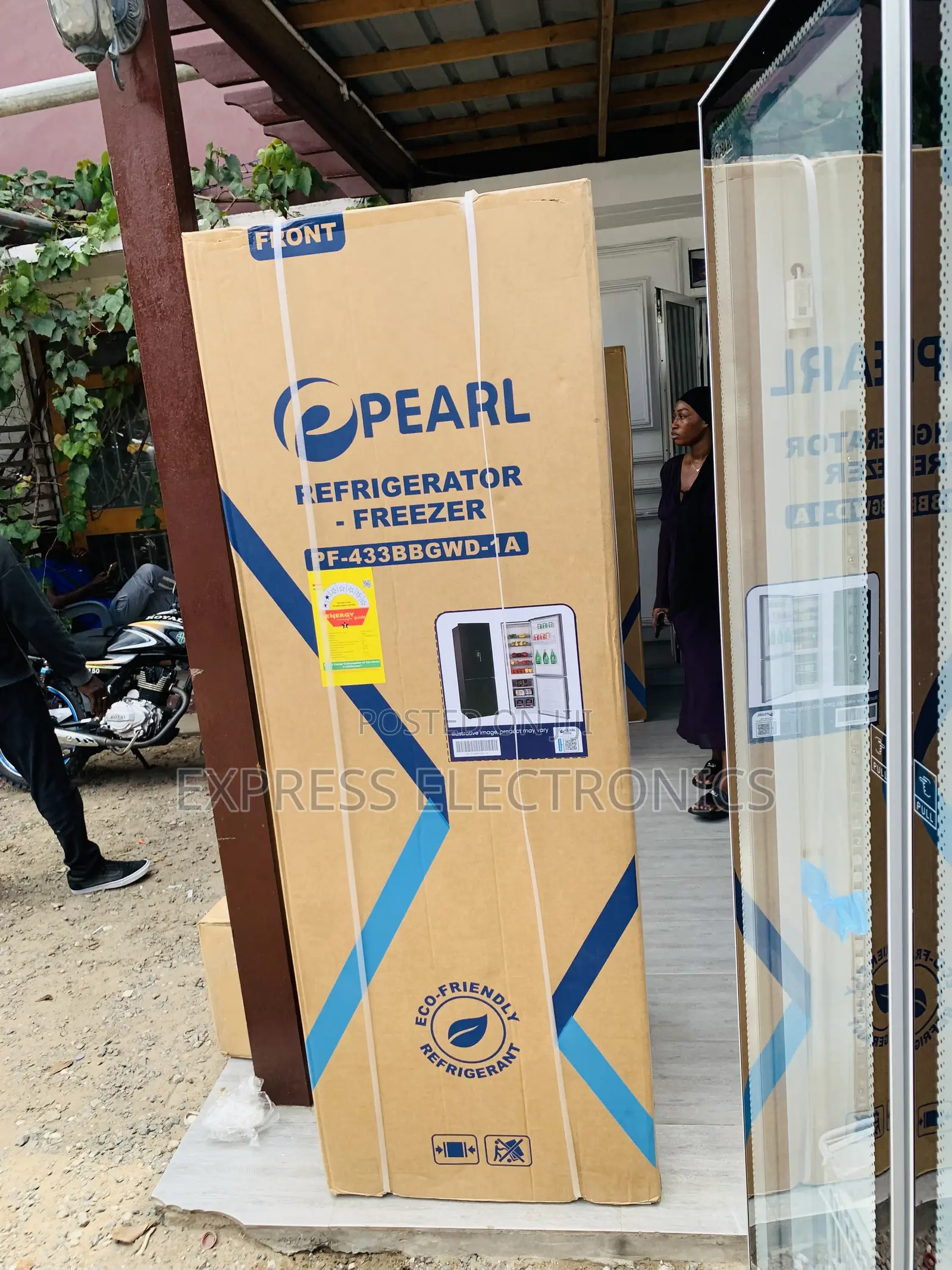 Zealous Sleek Pearl 309L Double Door Fridge (PF-433 Bottom-Freezer