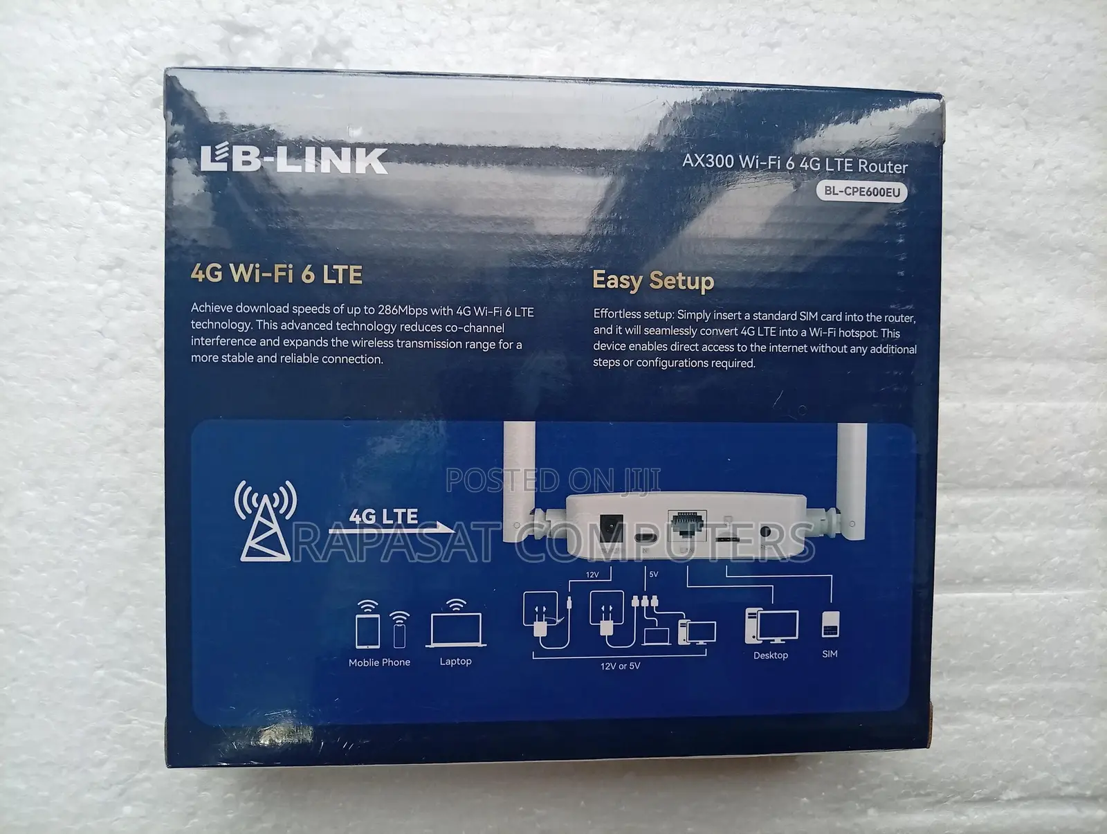 Lblink Ax300 Wifi 6 4g Lte Router Bl-Cpe600eu
