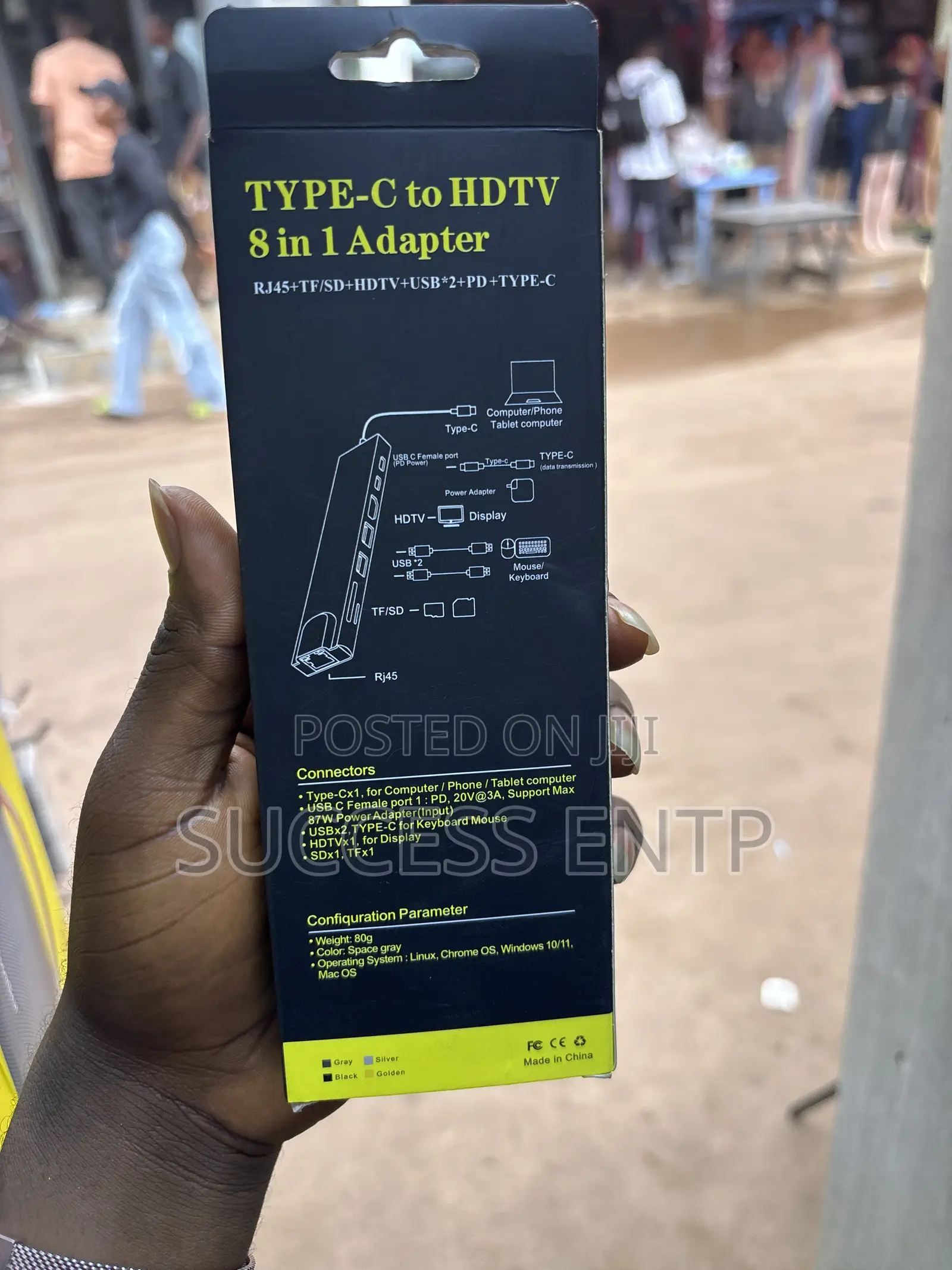 TYPE-C to HDTV 8in1