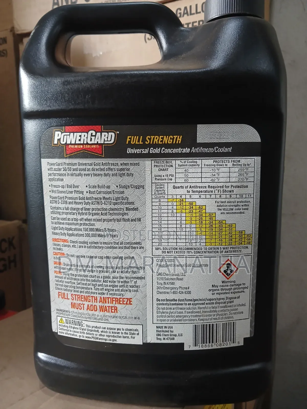 Powergard Premium Coolant Concentrate