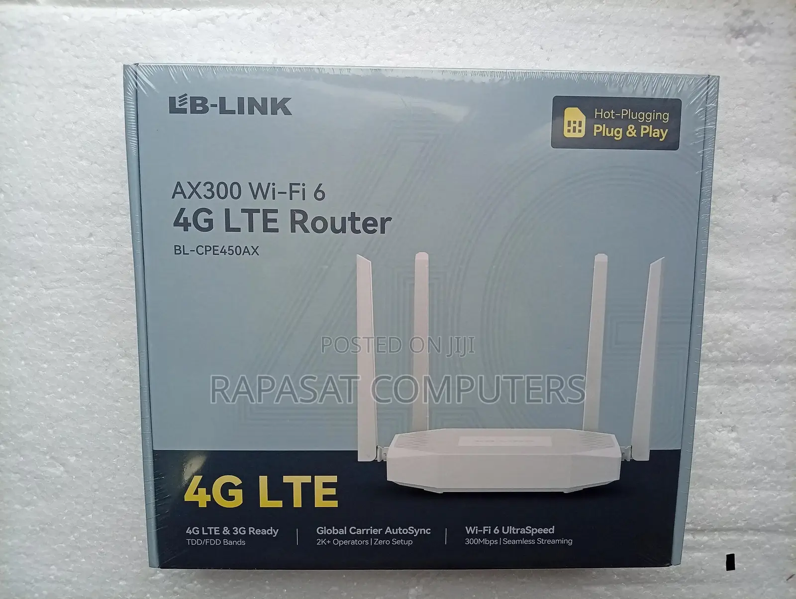 Lblink Bl-Cpe450ax Ax300 Wifi 6 4g Lte Sim Card Router 4lan 1wan