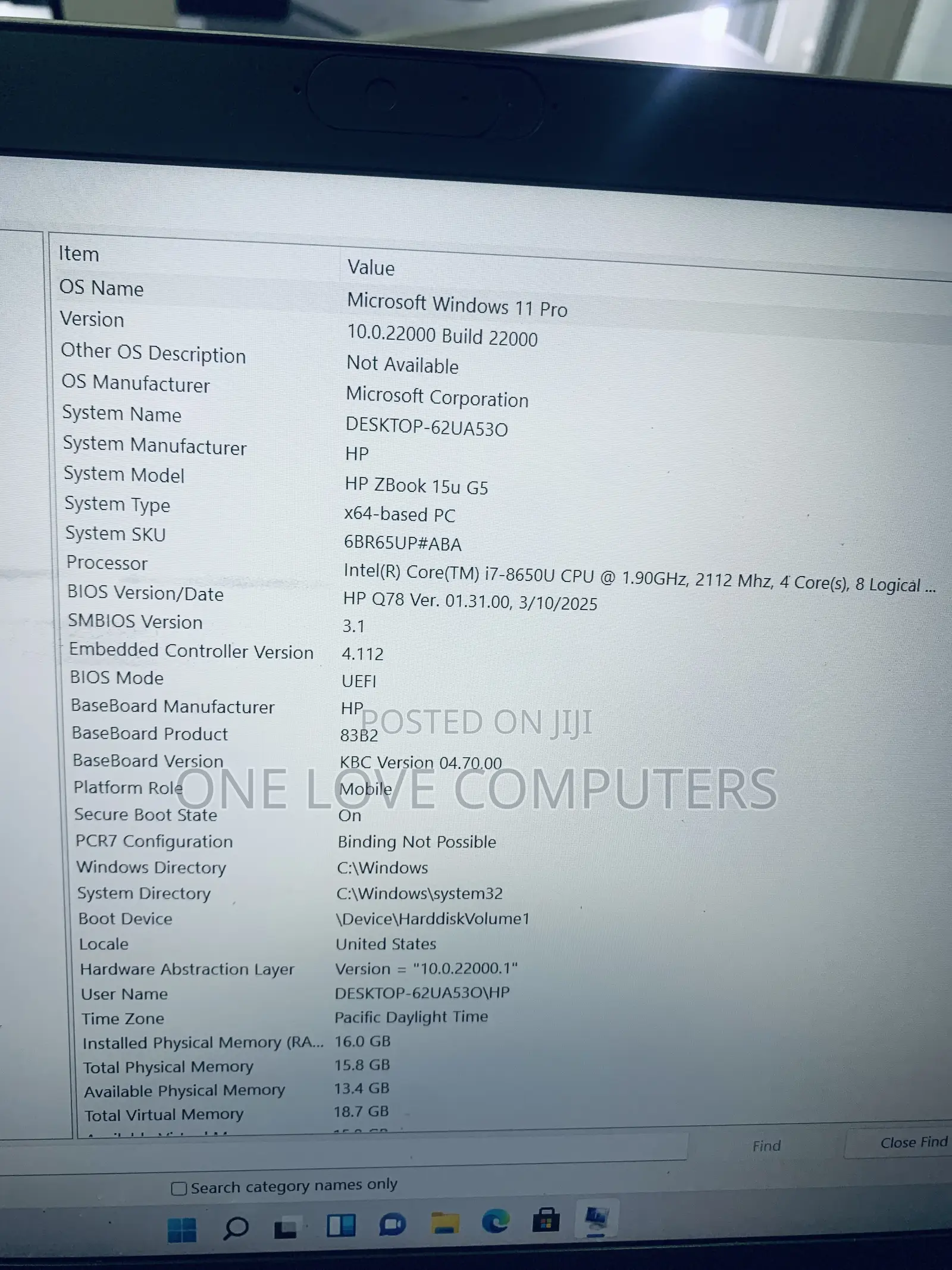 Laptop HP ZBook 15 G5 16GB Intel Core i7 SSD 512GB
