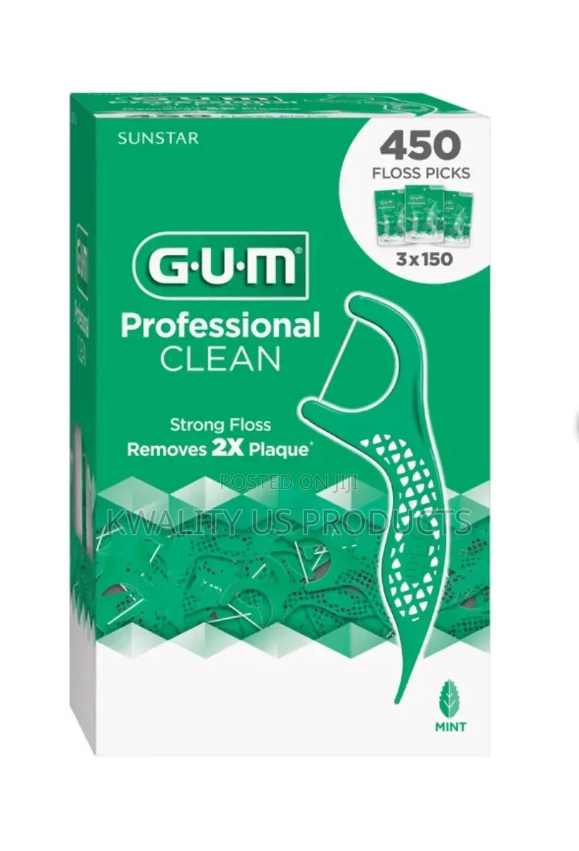 Sunstar GUM Professional Clean Floss Picks - 450 Pack