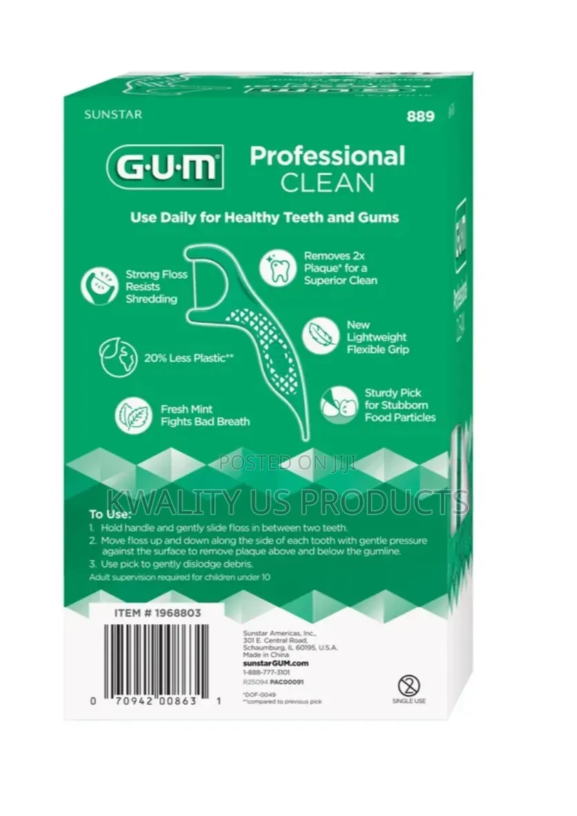 Sunstar GUM Professional Clean Floss Picks - 450 Pack