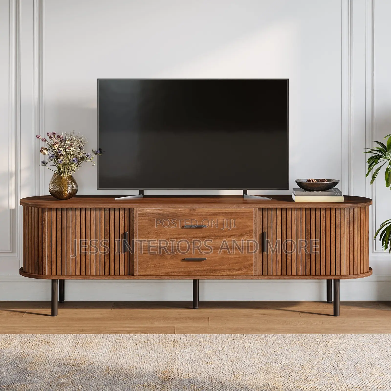 70" TV Stand, Modern Media Console